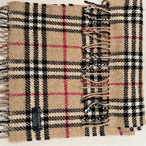 Burberry London plaid cashmere scarf